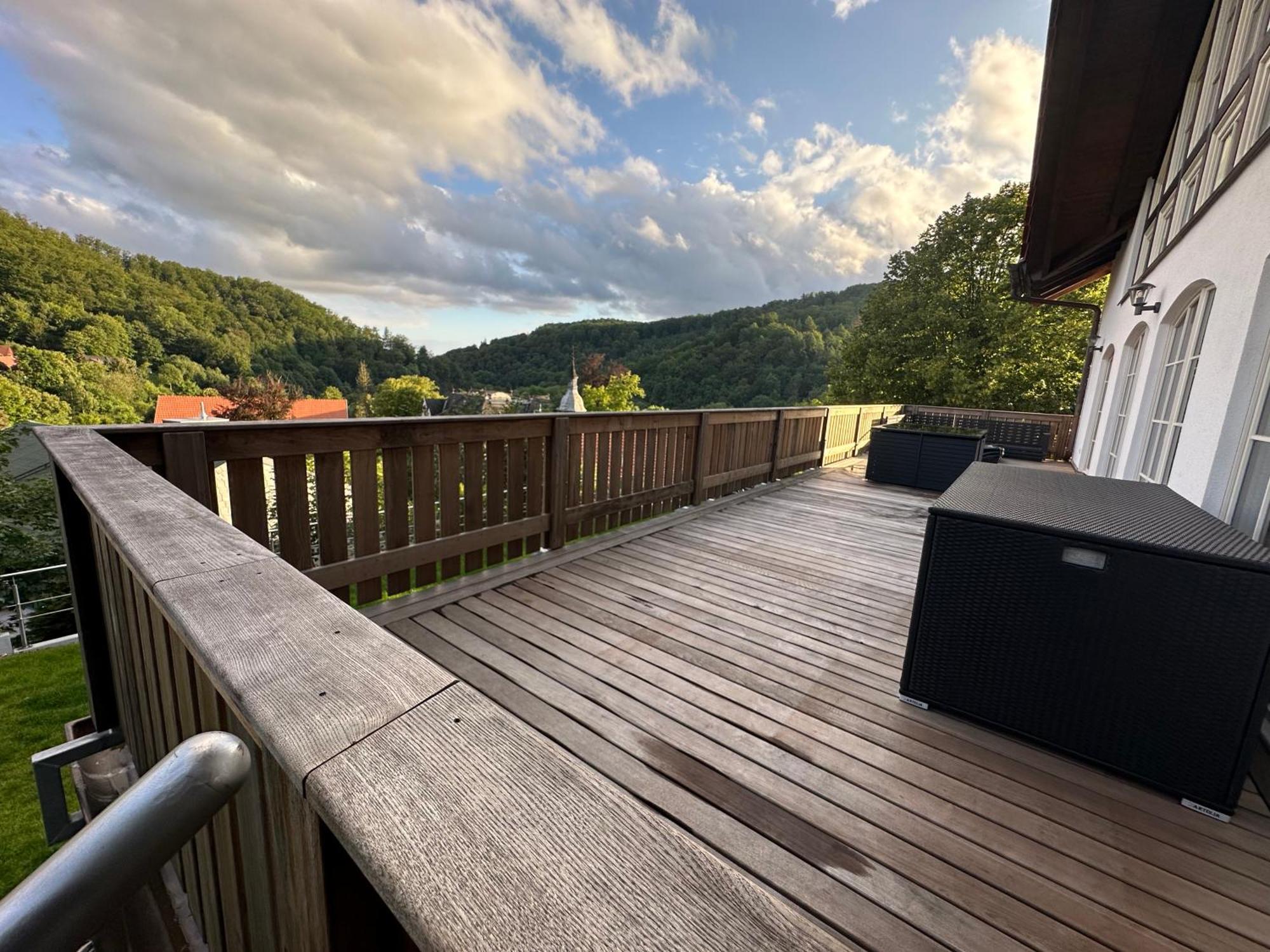 Ferienwohnung Blick Thyratal Stolberg i. Harz Exteriör bild